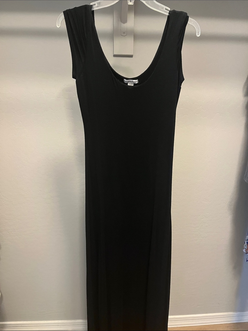 Classic Black Sleeveless Maxi Dress by